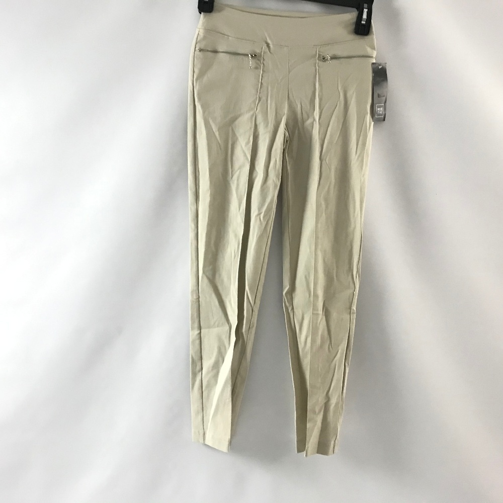 Mode de Vie Women's Pull-On Pants Mid Rise Tan 0